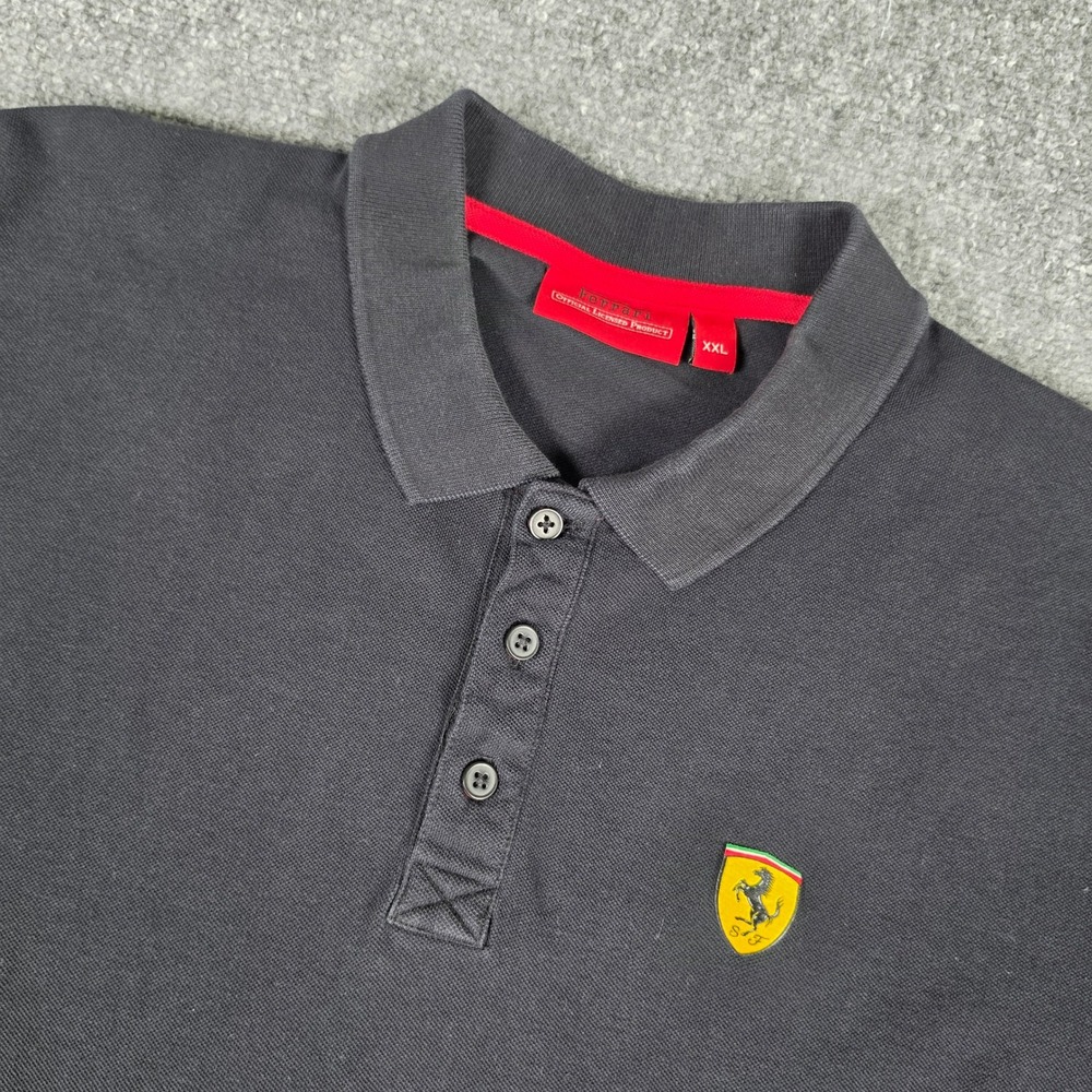 Ferrari Scuderia F1 Polo Shirt Mens XXL Black Racing Official Licensed Product